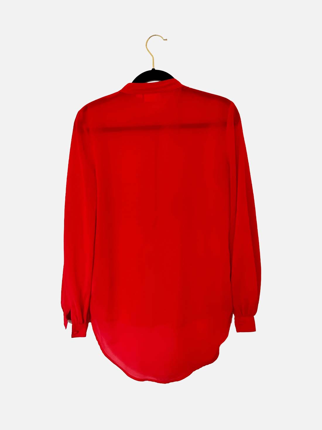 Ruffle Button Down Blouse