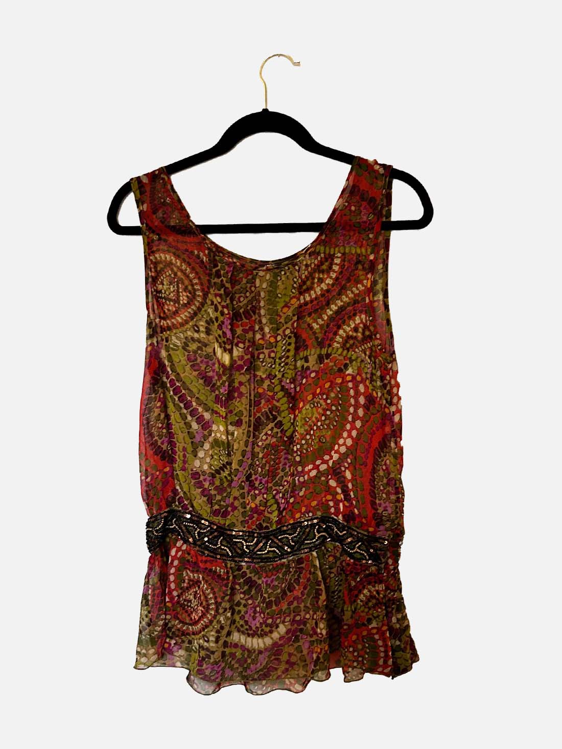 Sleeveless Peplum Blouse