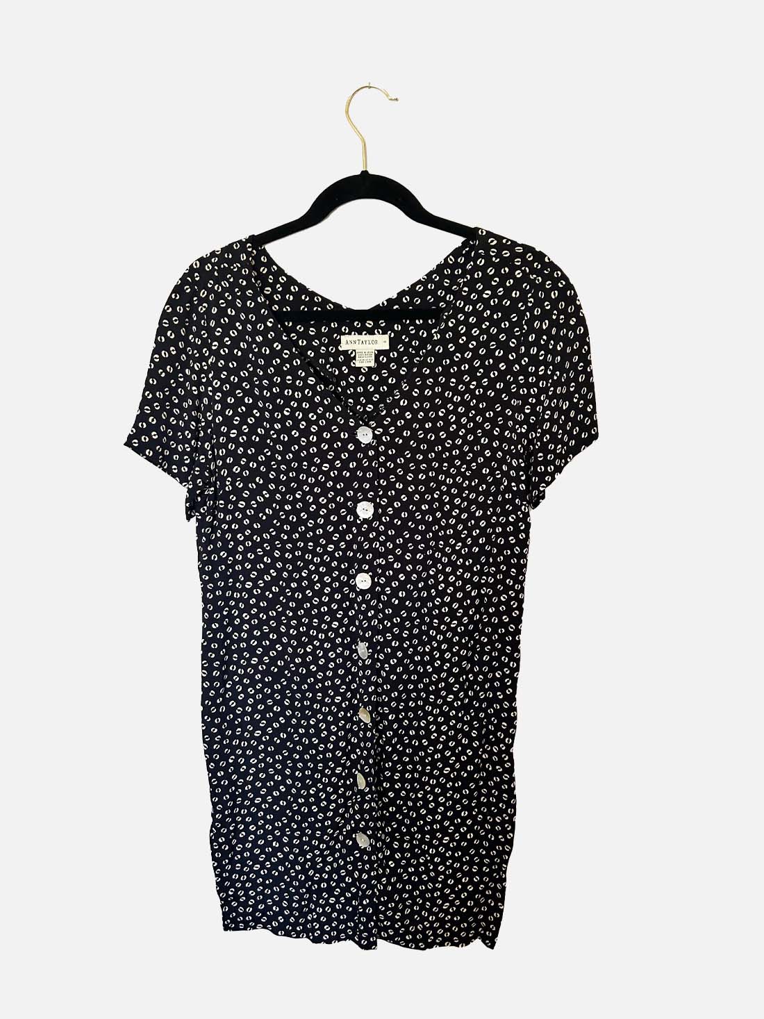 Black & White Vintage Ann Taylor Dress