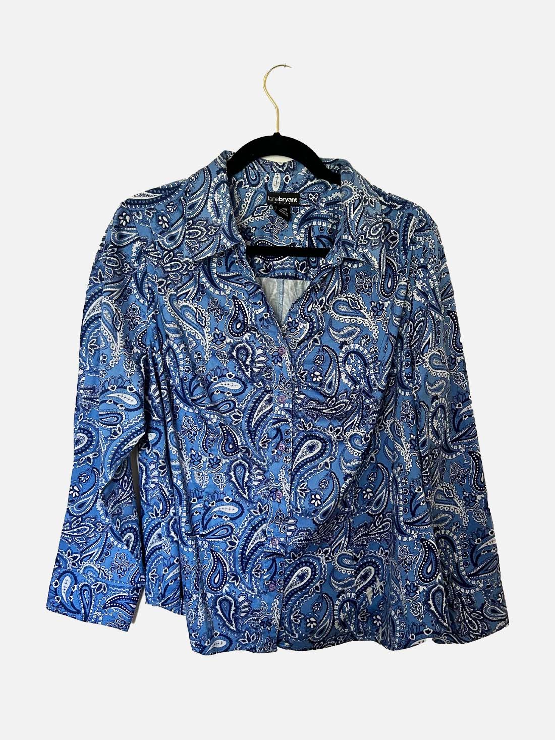 Blue Paisley Printed Blouse