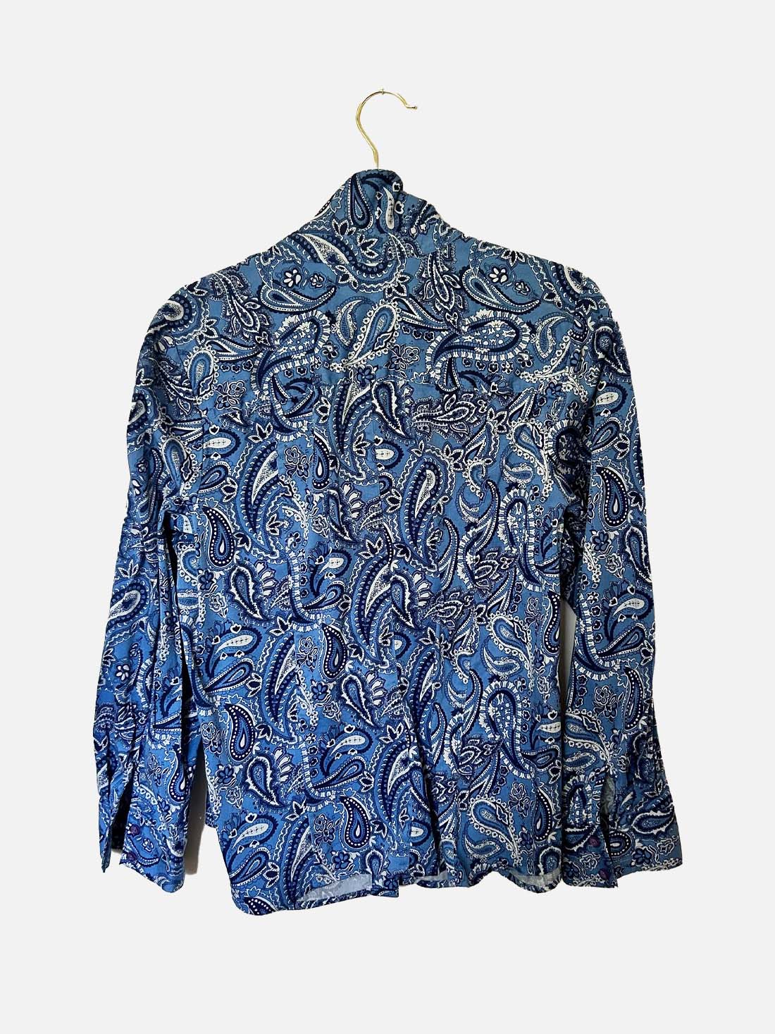 Blue Paisley Printed Blouse