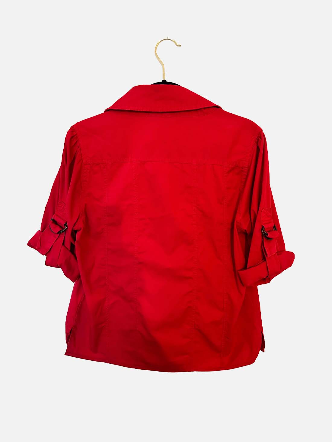 Red Lightweight Shirt Jacket