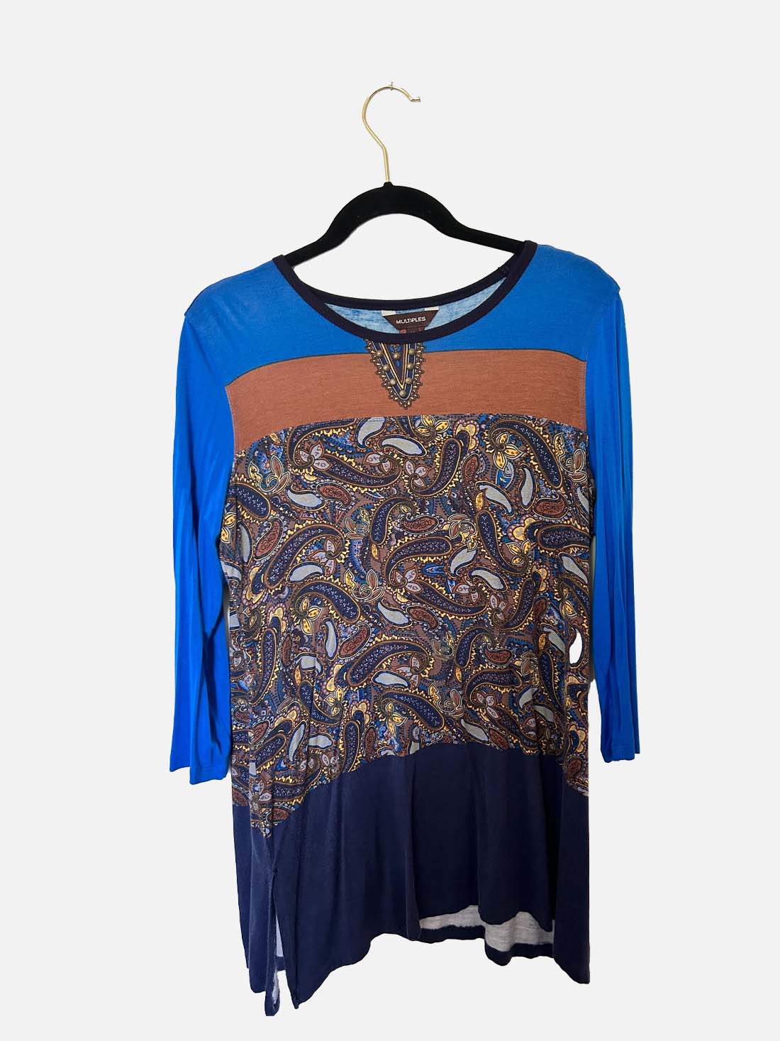 Paisley Multi Color Print Top