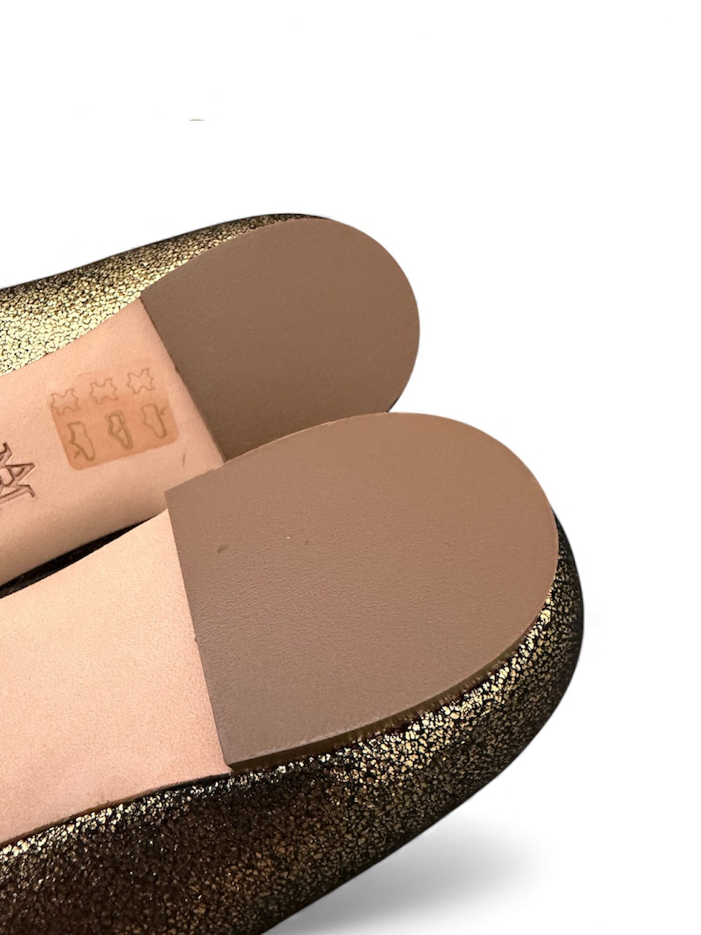 Alexander McQueen Metallic Gold Flats
